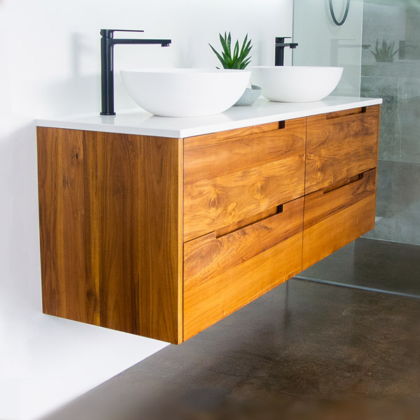 Avila Solid Timber Vanity 1500mm, Bathroom Vanity Wood Melbourne